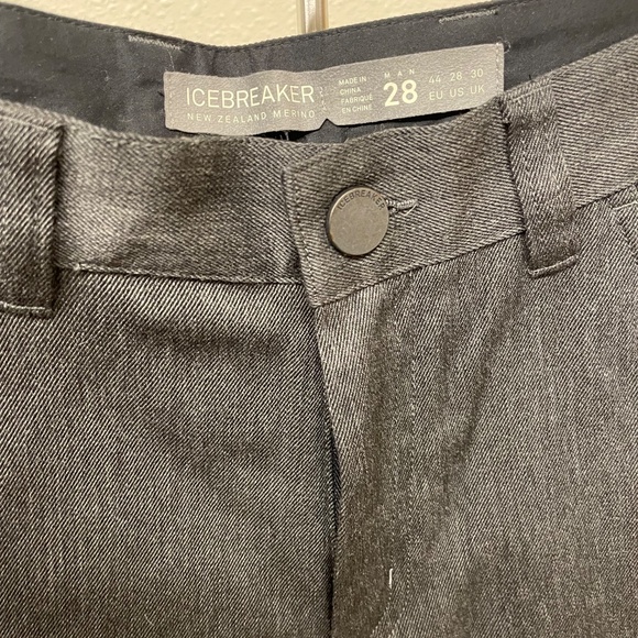 NWOT - Icebreaker Merino Wool Men’s Shorts in Grey Size 28 - Picture 4 of 5